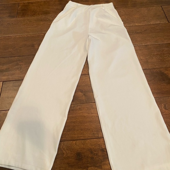 Princess Polly White Change it Up  Strapless coordinating pant set. - Picture 8 of 14
